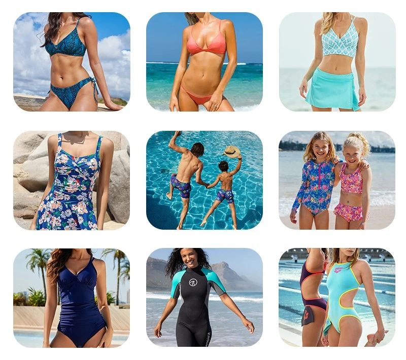The application of Nylon striped swimsuit fabric The application of Nylon striped swimsuit fabric